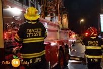 فجر اليوم - احتراق محل تجاري في مدينة يافا دون وقوع اصابات 